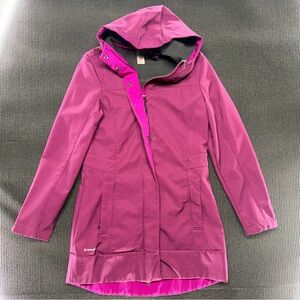 Champion Women's Magenta Hooded Trench Coat